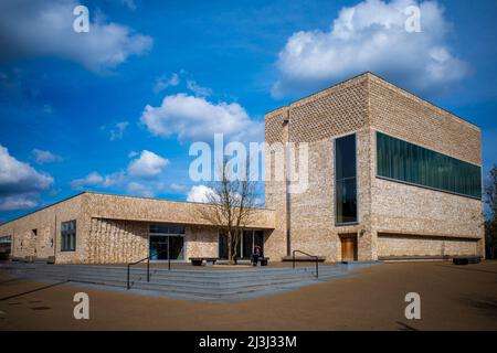 Storey's Field Centre in the Eddington Development in Cambridge. Storey's Field is a Community Centre and Concert Venue, opened 2018, architects MUMA. Stock Photo
