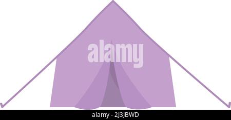 Camping tent semi flat color vector object Stock Vector