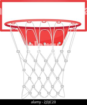 Basketball backboard semi flat color vector object Stock Vector