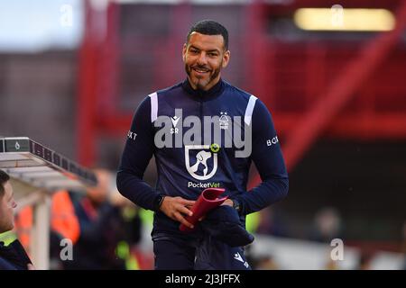 NOTTINGHAM, UK. APR 6TH Steven Reid, Nottingham Forest assistant coach during the Sky Bet Championship match between Nottingham Forest and Coventry City at the City Ground, Nottingham on Wednesday 6th April 2022. (Credit: Jon Hobley | MI News) Credit: MI News & Sport /Alamy Live News Stock Photo