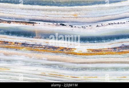 Ceramic tiles with white, turquoise and orange stripes. Stock Photo