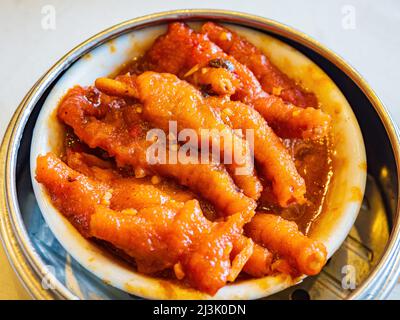 Close up shot of braised phoenix claws at Washington DC Stock Photo