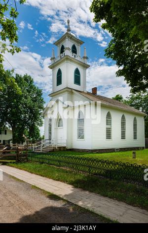 Christ Church at Upper Canada Village; Morrisburg, Ontario, Canada Stock Photo