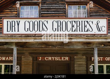 Store at Upper Canada Village; Morrisburg, Ontario, Canada Stock Photo