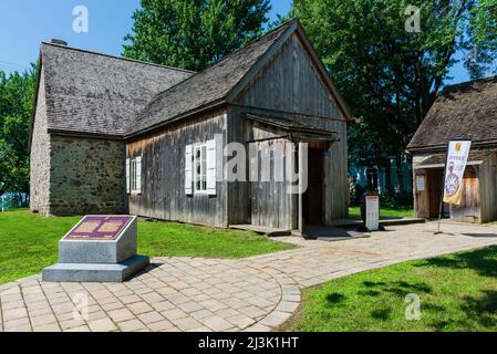 Museum of Lachine and Le Ber-Le Moyne House, the oldest complete building in Montreal; Montreal, Quebec, Canada Stock Photo