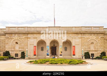 Washington DC, MAR 30 2022 - Overcast view of the Freer Gallery of Art Stock Photo