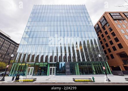 Washington DC, MAR 31 2022 - Overcast view of the downtown cityscape Stock Photo