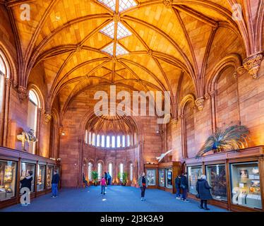 Washington DC, APR 1 2022 - Interior view of the Smithsonian Castle Stock Photo