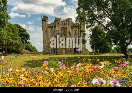 Hylton Castle and gardens; Sunderland, Tyne and Wear, England Stock Photo