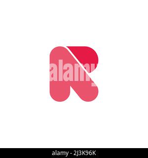 letter ar arrow simple curves geometric logo vector Stock Vector