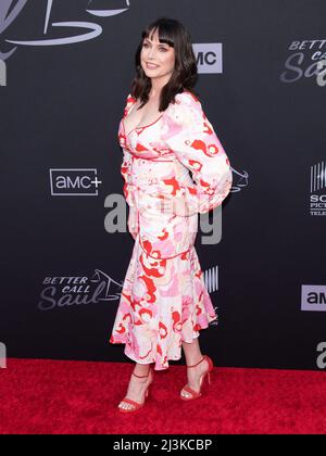 Julie Ann Emery attends The Premiere of "Better Call Saul" held at the Regal Cinemas LA Live in