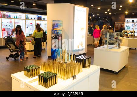 View from the Shard with souvenirs. London,United Kingdom.Picture taken on August 7th 2021 Stock Photo