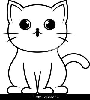 funny cute cat icon vector illustration design Stock Vector Image