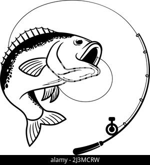 bass fishing clip art