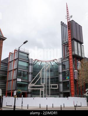 A general view of the BBC Channel 4 studio at 124 Horseferry Road.  Images shot on 5th April 2022.   © Belinda Jiao   jiao.bilin@gmail.com 07598931257 Stock Photo