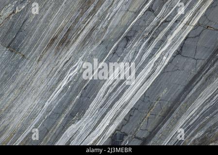 Cut of natural Karelian marble close-up Stock Photo