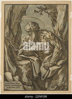 Saint Jerome, 1637. Stock Photo