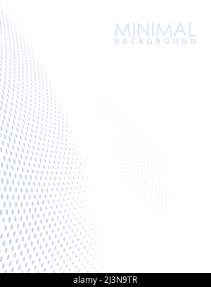 Minimal dotted background with halftone effect. Simple vector graphic pattern Stock Vector