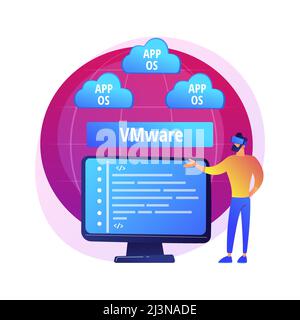 Cloud information storage. Collocated cloud computing. Data synchronization and harmonization. Available, accesssible, digital. Connected backup. Vect Stock Vector