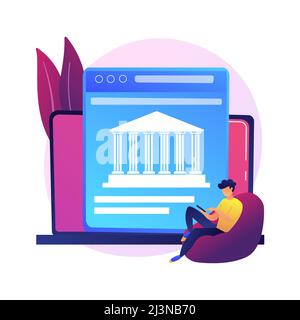 Open banking data access. Financial services, mobile payment app development, API technology. Web developers designing banking platforms. Vector isola Stock Vector