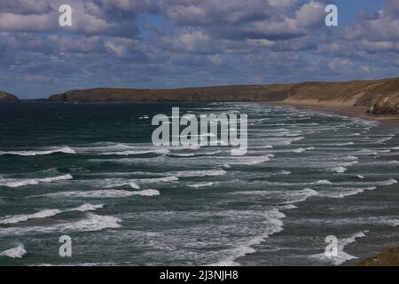 Perranporth, North Cornwall Stock Photo