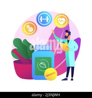 Holistic medicine abstract concept vector illustration. Alternative natural medicine, holistic mental therapy, whole body treatment, health practice, Stock Vector