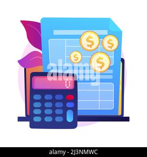 Electronic documentation. Man with registration. Checking repository log. Online approval, screen form, validation page. Expense chronicles. Vector is Stock Vector