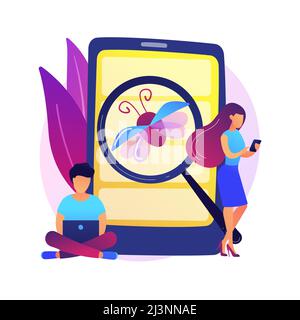 Beta testing abstract concept vector illustration. New product beta test, presale user experience, software development process, second phase testing, Stock Vector