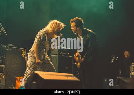 03/04/2022 - English rock band BLACK HONEY playing as opening for Nothing But Thieves, live at Fabrique Milano, Italy. Stock Photo