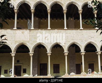 Santa Maria de pedralbes monastery, Barcelona, Spain, Europe Stock Photo