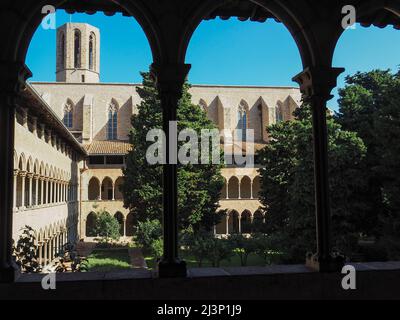 Santa Maria de pedralbes monastery, Barcelona, Spain, Europe Stock Photo