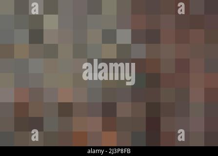 Art texture from brown squares. Background from brown pixels for presentation, magazines, fliers, annual reports, posters and business cards, space Stock Vector
