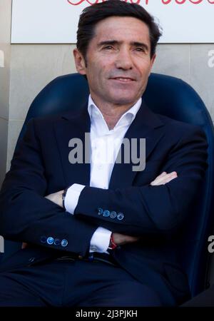 Villarreal head coach Marcelino Garcia Toral during the La Liga match