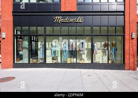 Madewell, 1919 14th St NW, Washington DC storefront photo of a women's clothing store in the Shaw/Cardozo U Street corridor. district of columbia Stock Photo