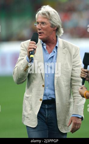 Milan Italy 2005-05-31, San Siro Stadium, Richard Gere,'Partita del Cuore', charity match between the National Singers vs Golden Team For Children Stock Photo