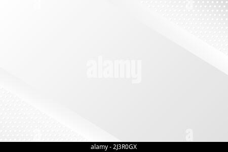 Abstract white background. Geometric gray texture with dots. Smooth light gradient with lines. Elegant presentation design. Business brochure. Vector Stock Vector