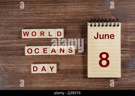 The celebration of the   World Oceans Day the June 8 Stock Photo