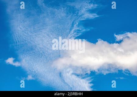 Some clouds in the sky Stock Photo