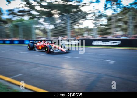 Melbourne, Victoria, Australia. 9th Apr, 2022. Charles Leclerc of Scuderia Ferrari at the 2022 Australian Formula 1 Grand Prix. (Credit Image: © Chris Putnam/ZUMA Press Wire) Stock Photo