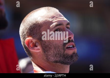 This is a 2022 photo of Paul Goldschmidt of the St. Louis Cardinals  baseball team. This image reflects the St. Louis Cardinals active roster  Saturday, March 19, 2022, in Jupiter Fla., when