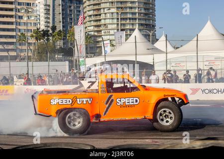 Long Beach, California, USA. 9th Apr, 2022. The Streets of Long Beach plays host to the Stadium Super Trucks Series for the Acura Grand Prix of Long Beach in Long Beach, California, USA. (Credit Image: © Walter G. Arce Sr./ZUMA Press Wire) Stock Photo