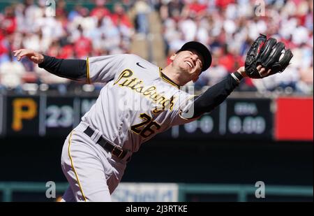 Pittsburgh Pirates second baseman Josh Harrison acknowledges the