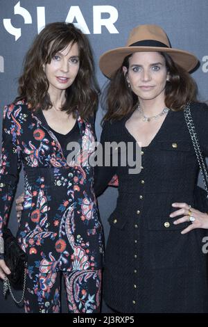 Anne Parillaud and Vanessa Djian attending a photocall during the 2nd Reims Polar Film Festival in Reims, France on April 09, 2022. Photo by Aurore Marechal/ABACAPRESS.COM Stock Photo