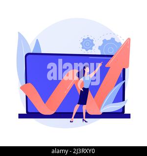 Software testing. Finding bugs, errors, software optimization. Programming, developing, coding. Programmer, SEO specialist cartoon character. Vector i Stock Vector