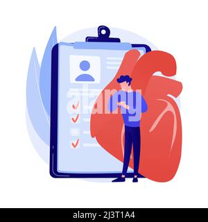 Medical insurance, life assurance. Cardiac arrest, heart stop, heartache idea design element. Health protection contract, arrhythmia diagnosis. Vector Stock Vector