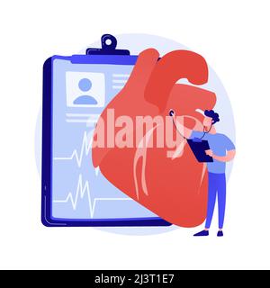 Hearing screening abstract concept vector illustration. Hearing loss evaluation quick test, ear problem screening, diagnosis, sound signal, disability Stock Vector