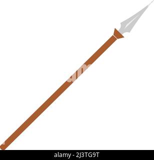 Spear, long knife vector design art. Stock Vector