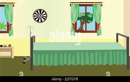 Medical room inside view vector artwork. Stock Vector