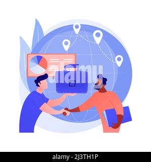 Chatbot customer service abstract concept vector illustration. Customer service bot, AI in retail, e-commerce chatbot, self-service experience, online Stock Vector