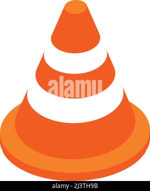 Road cone vector symbol graphic art. Stock Vector